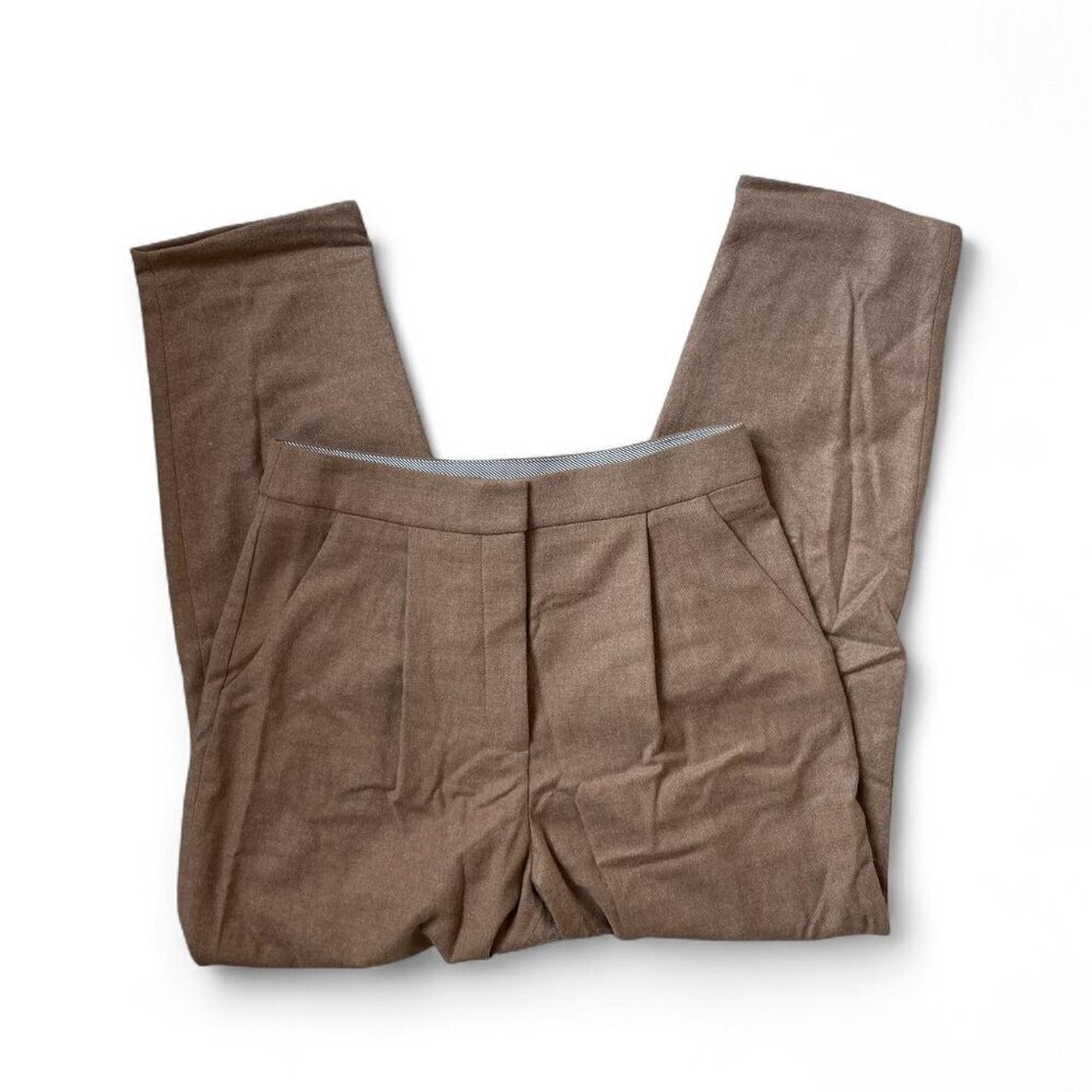 Veronica Beard Netta Wool Blend Trousers in Heather Russet | Women’s Size 6